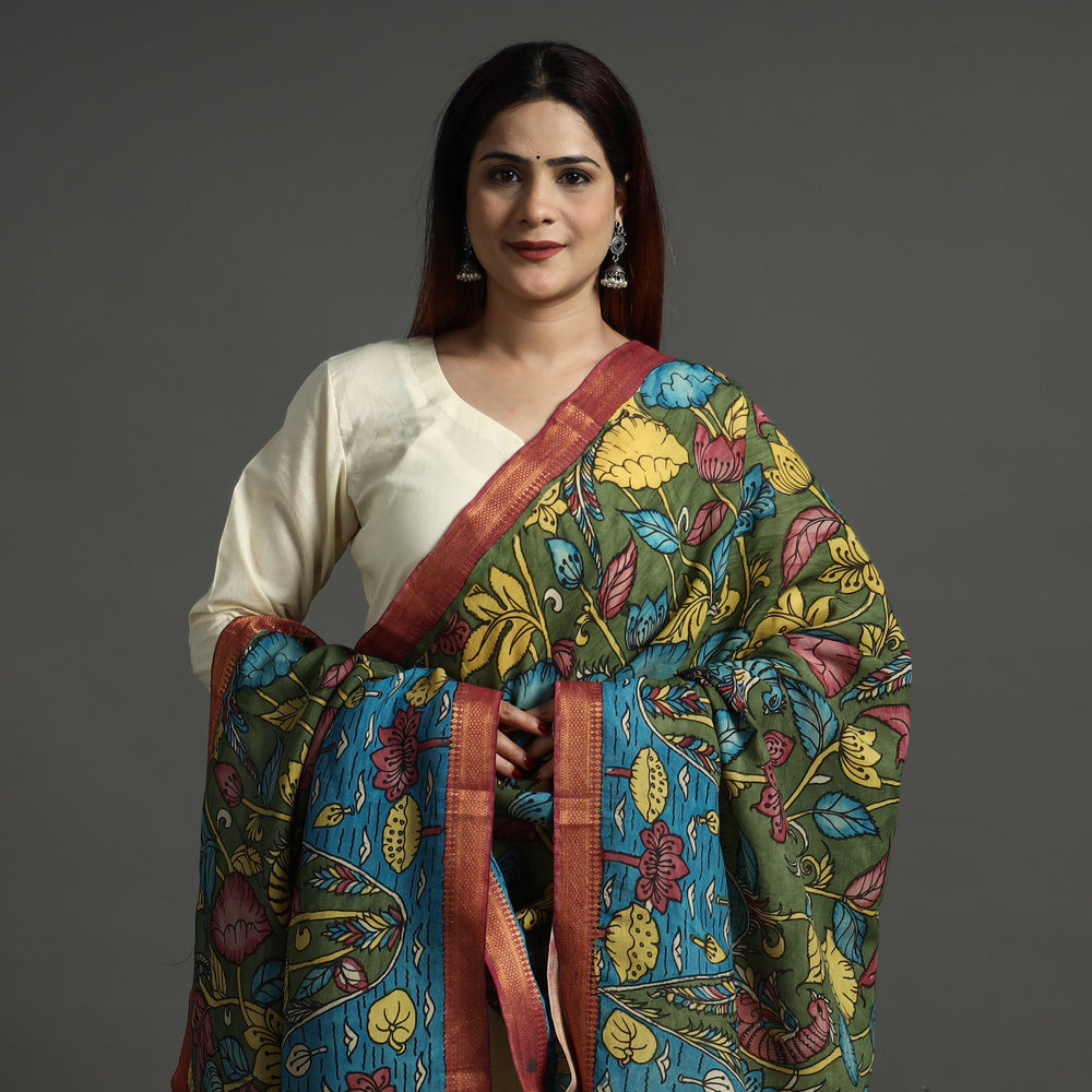 Kalamkari Handpainted Dupatta