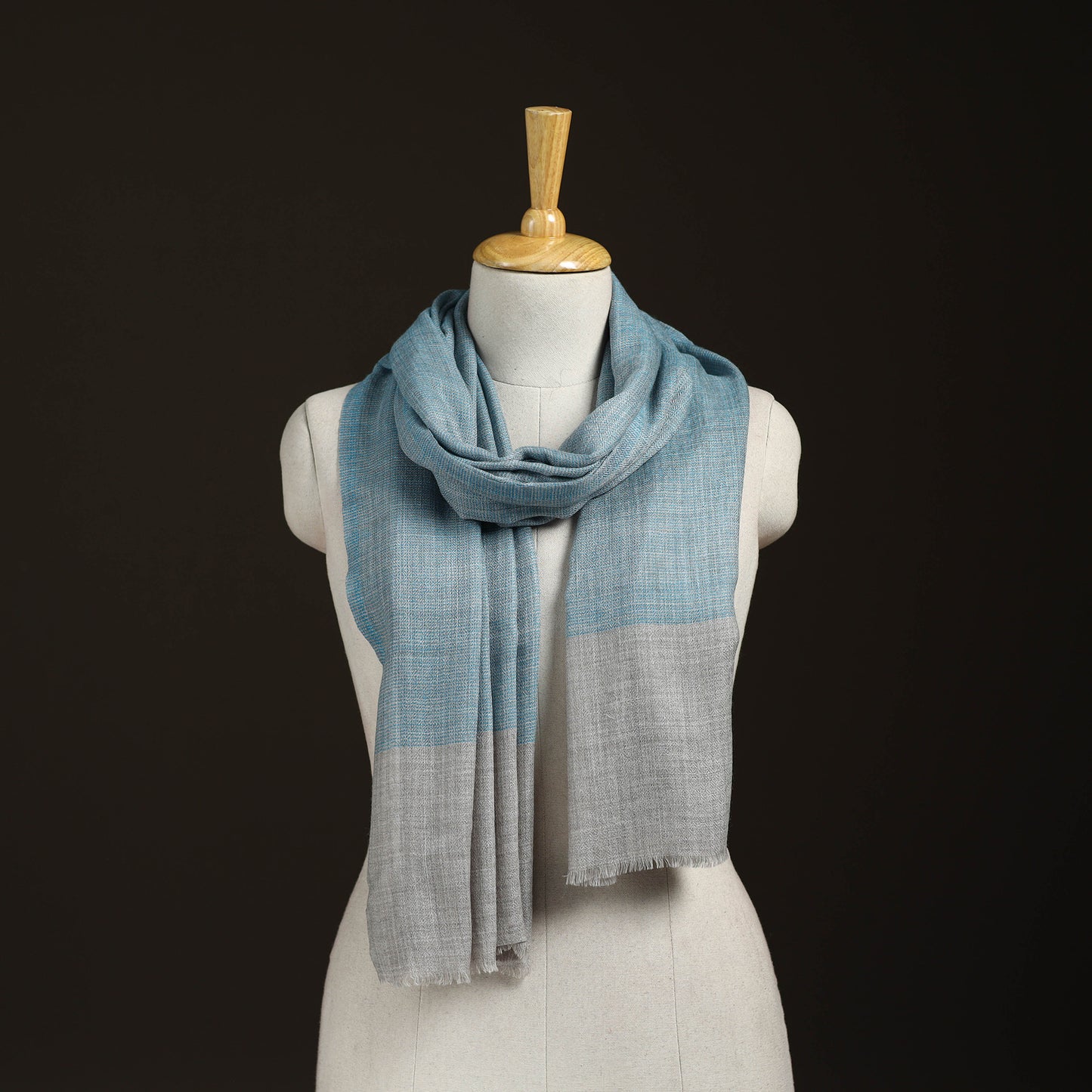 Plain Daimond Weave Fine Wool Stole for Women 66