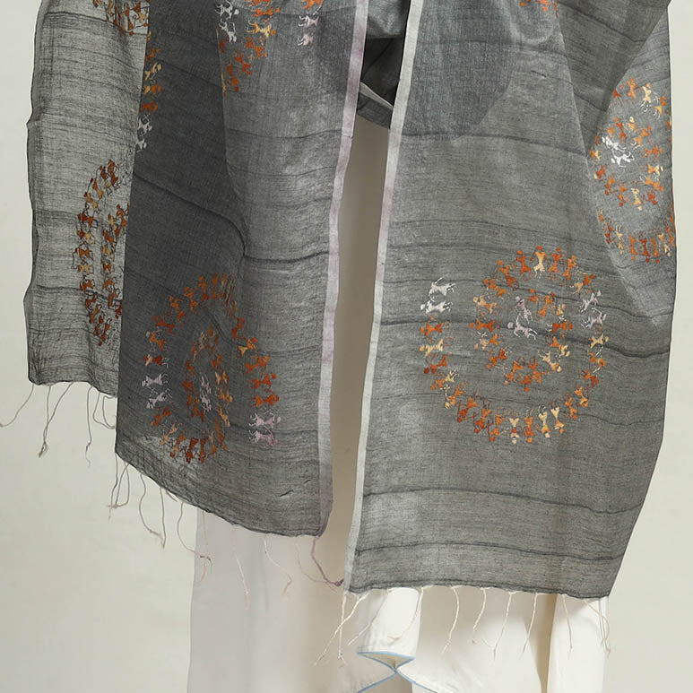 Kantha Embroidery Dupatta 