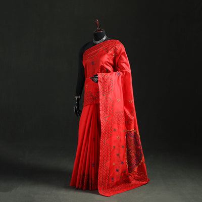 Hand Embroidered Silk Saree 54