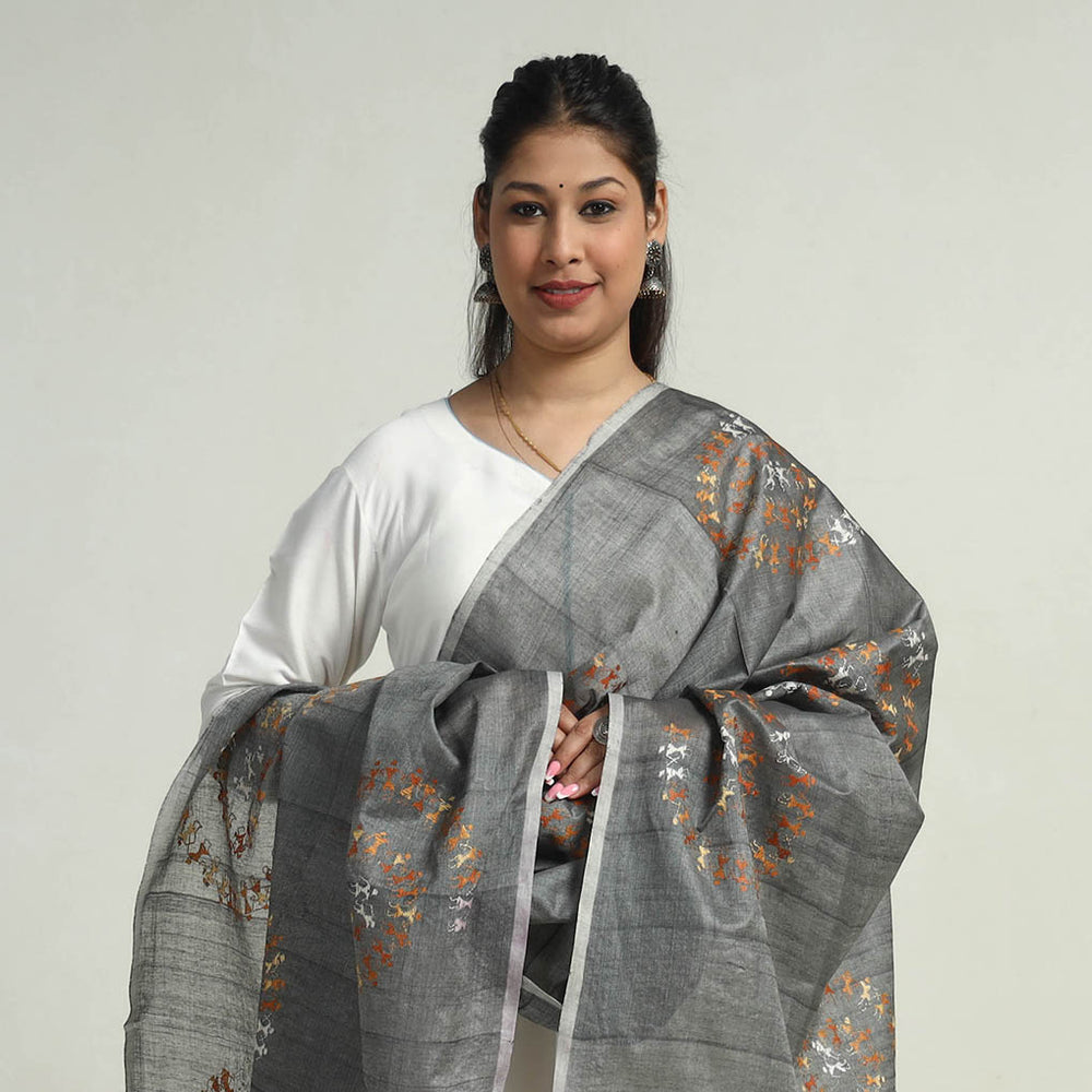 Kantha Embroidery Dupatta 