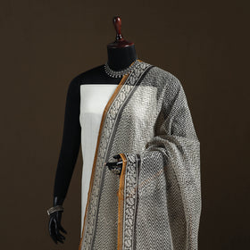 Bagru Hand Block Print Natural Dyed Kota Doria Cotton Dupatta 02