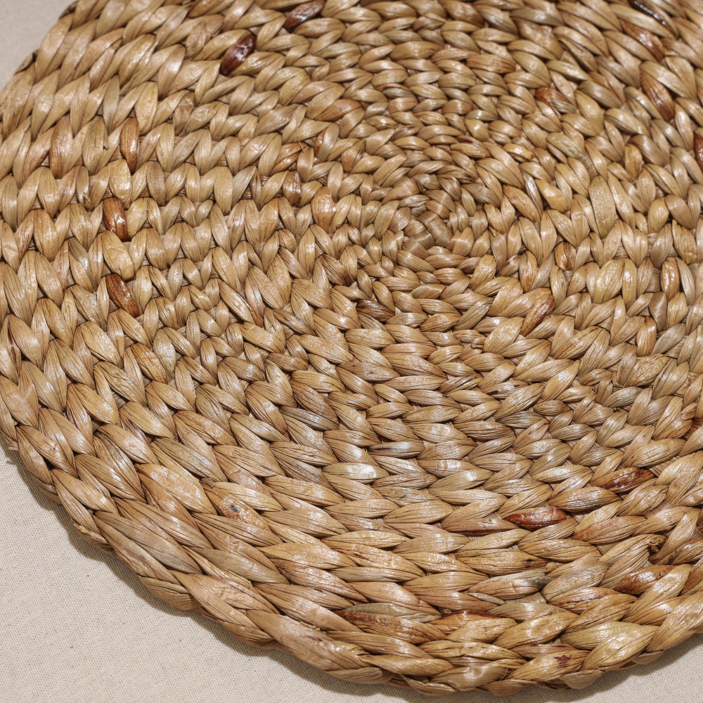 Handmade Organic Water Hyacinth Mat from Assam