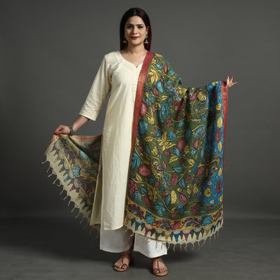 Kalamkari Handpainted Dupatta