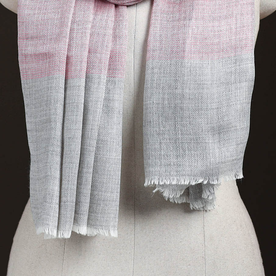 Plain Daimond Weave Fine Wool Stole for Women 68