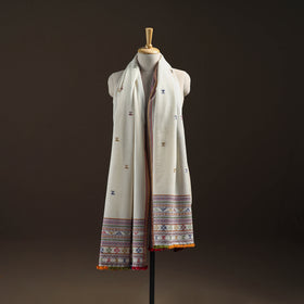 Kutch Bhujodi Handwoven Merino Wool Dhabla Shawl 26
