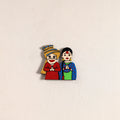Punjabi Couple Handpainted Fridge Magnet 32
