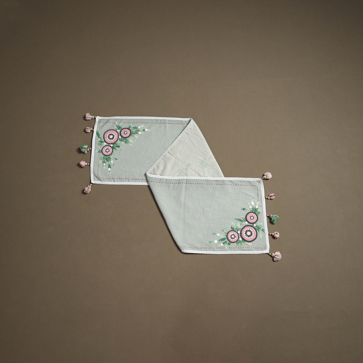 Tribal Hand Embroidered Table Runner by Kamli 04