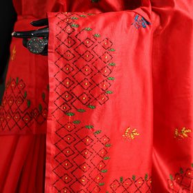 Hand Embroidered Silk Saree 54