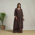 Buy Flared Cotton Block Print Kalamkari Kurta Set