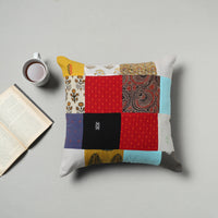 Multicolor - Handcrafted Patchwork Cushion Cover 06