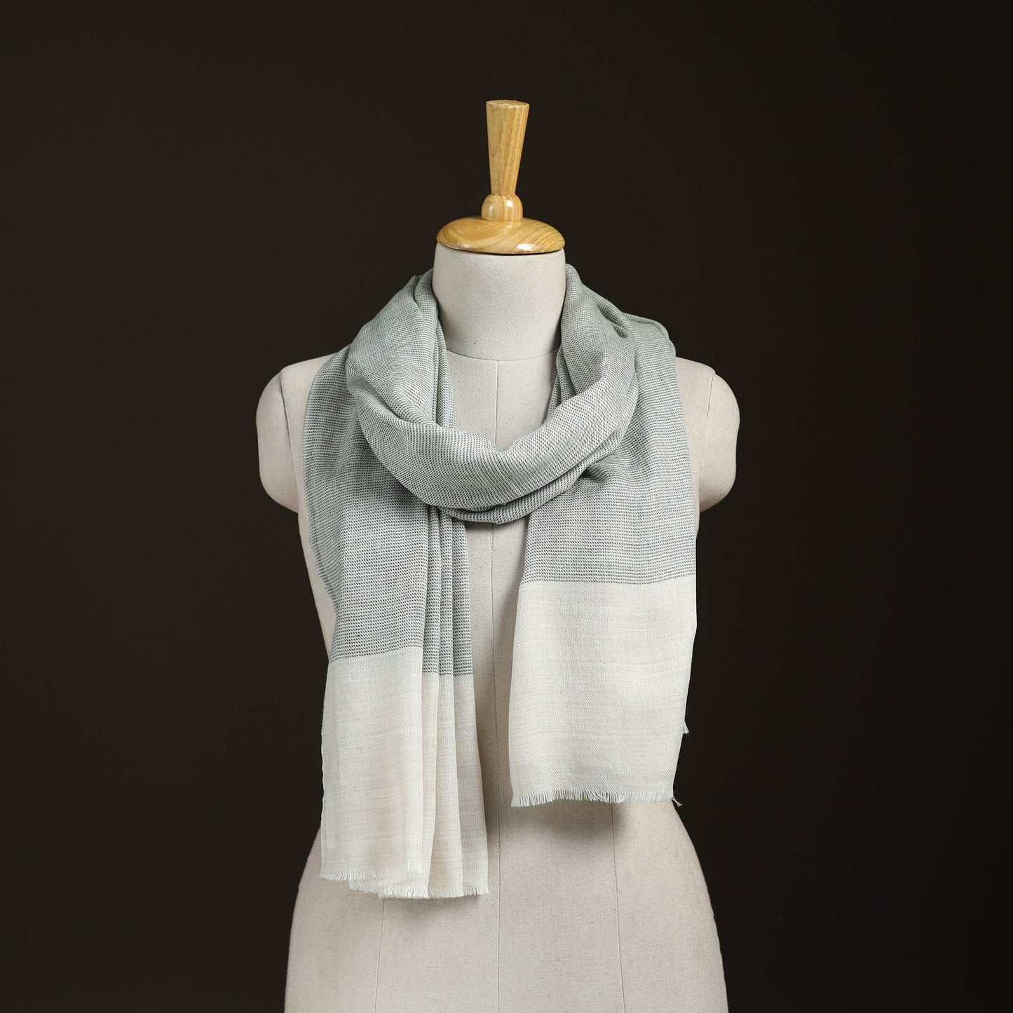 Plain Daimond Weave Fine Wool Stole for Women 69