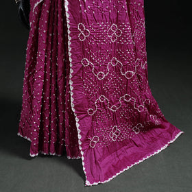 Kutch Bandhani Tie-Dye Cotton Saree 30