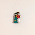 Rajasthani Couple Handpainted Fridge Magnet 33