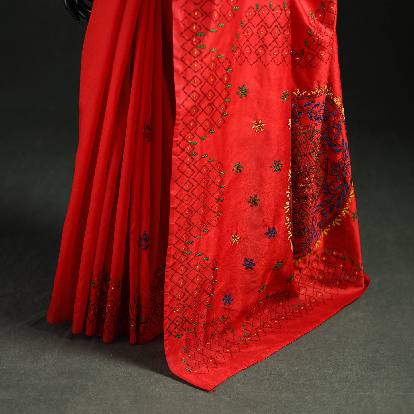 Hand Embroidered Silk Saree 54