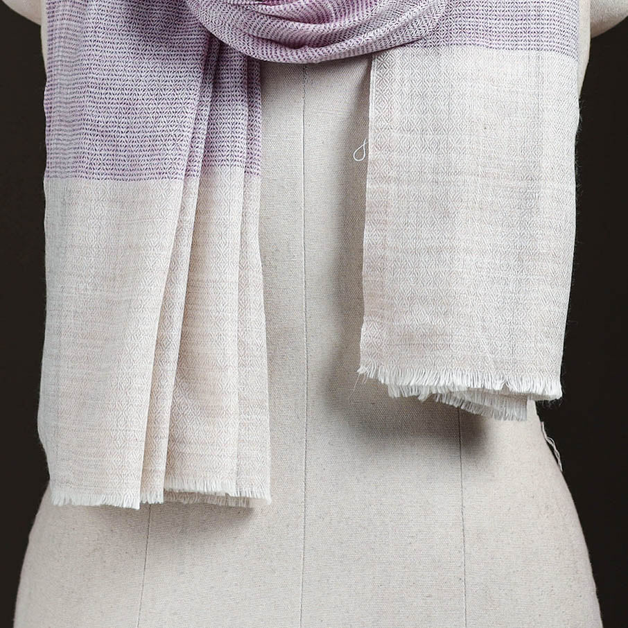 Plain Daimond Weave Fine Wool Stole for Women  72