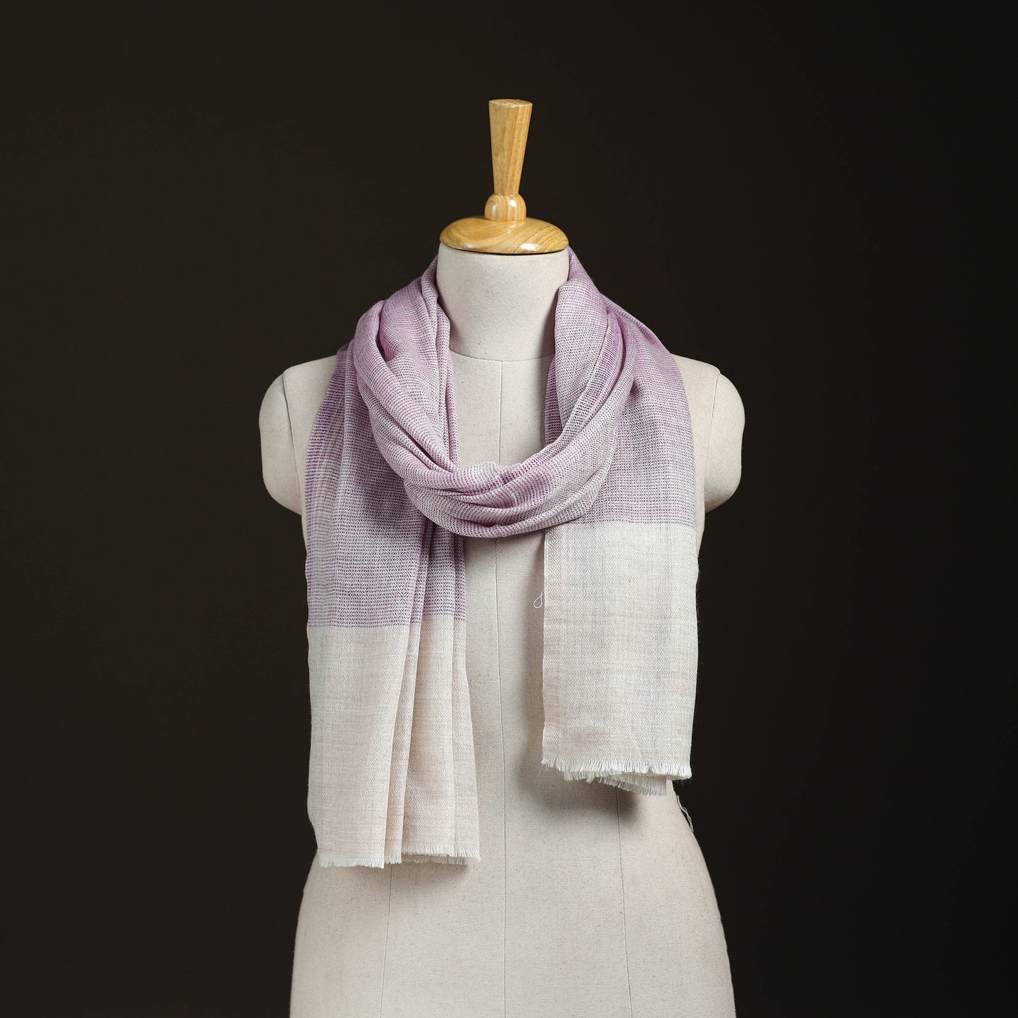 Plain Daimond Weave Fine Wool Stole for Women  72