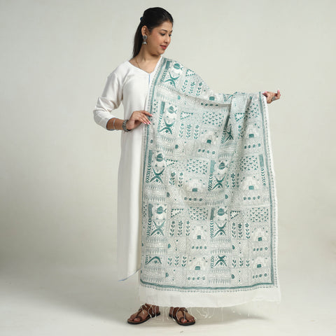 Kantha Embroidery Dupatta 