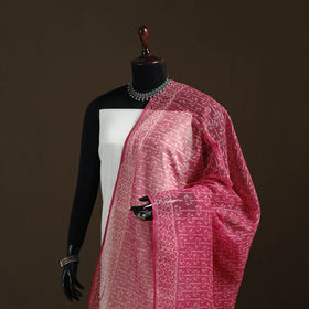 Bagru Hand Block Print Natural Dyed Kota Doria Cotton Dupatta 03