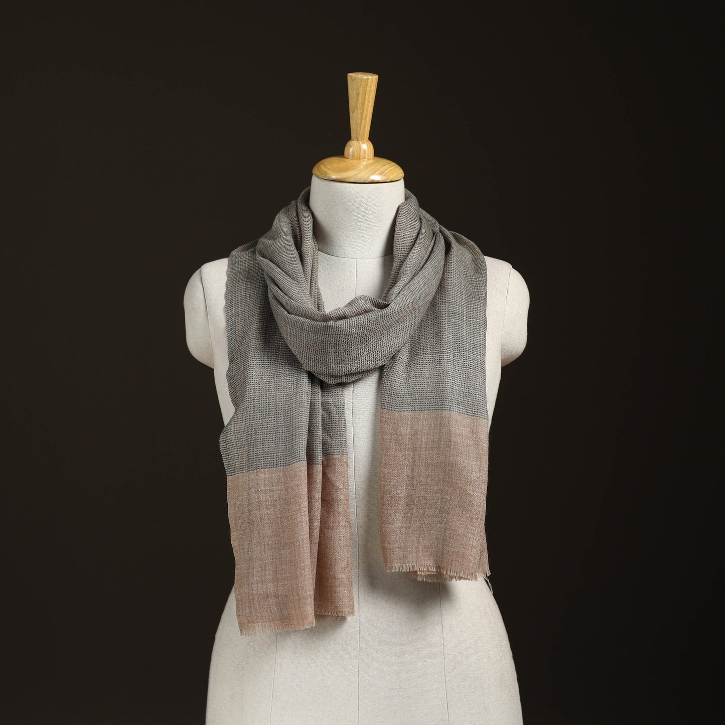 Plain Daimond Weave Fine Wool Stole for Women  70