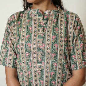 Multicolor - Sanganeri Block Printed Cotton Night Suit Set 06