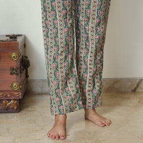 Multicolor - Sanganeri Block Printed Cotton Night Suit Set 06