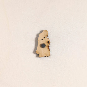 South Indian Couple Handpainted Fridge Magnet 34