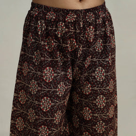 Buy Flared Cotton Block Print Kalamkari Kurta Set