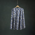 Bagru Hand Block Print Natural Dyed Cotton Wrap Around Skirt 01