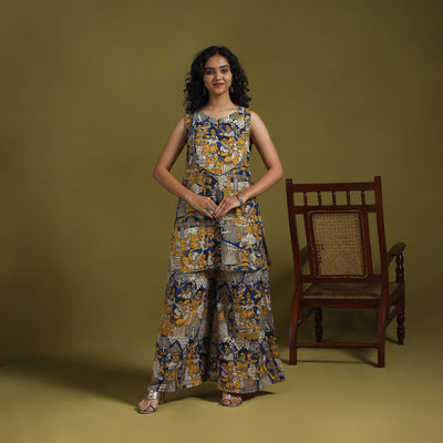 Kalamkari Printed Cotton 2pc Kurta Set for women 15
