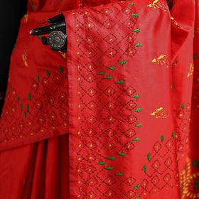 Hand Embroidered Silk Saree 55