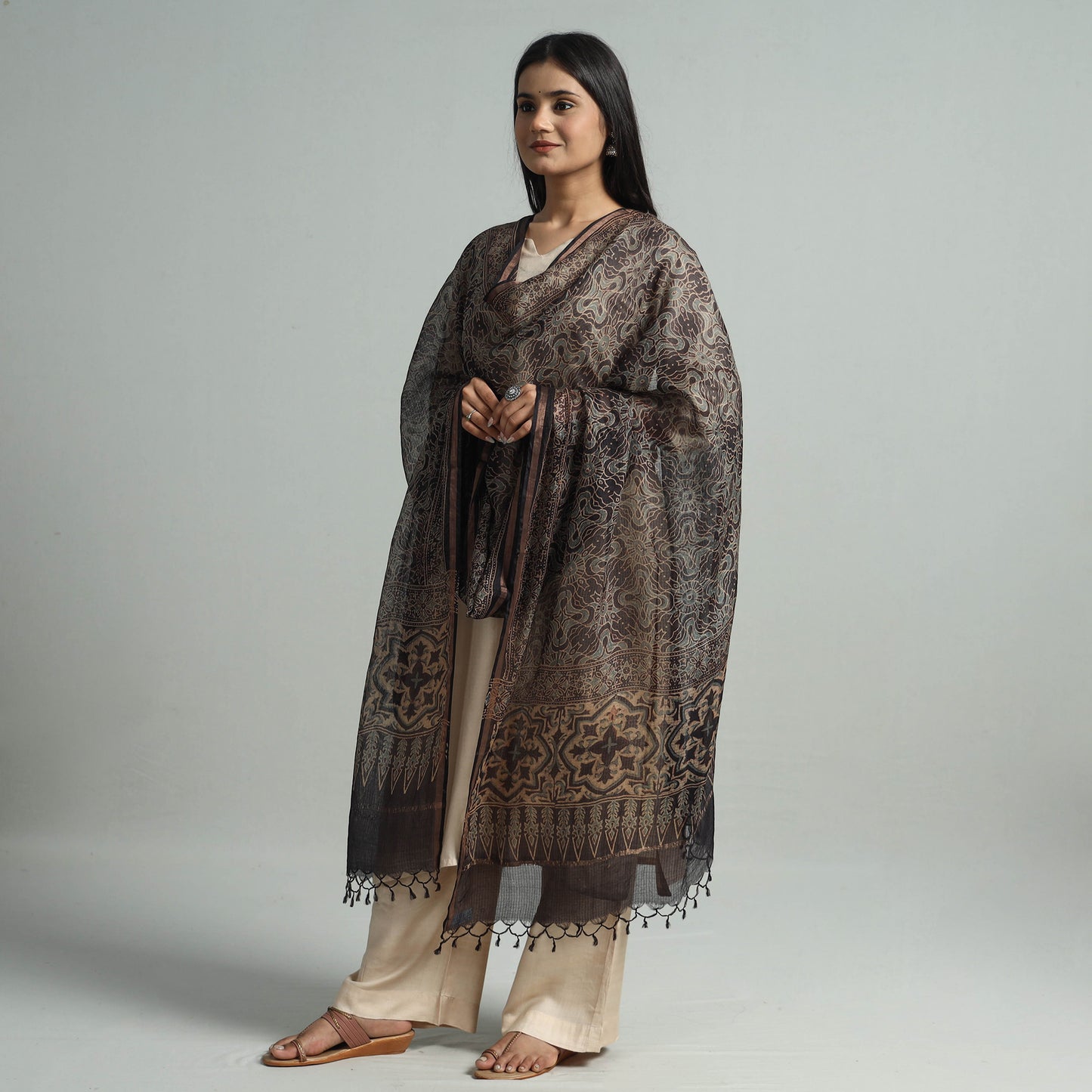 Ajrakh Dupatta