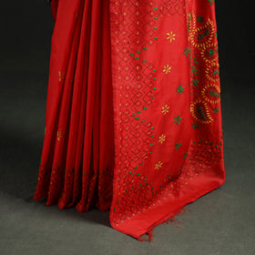 Hand Embroidered Silk Saree 55