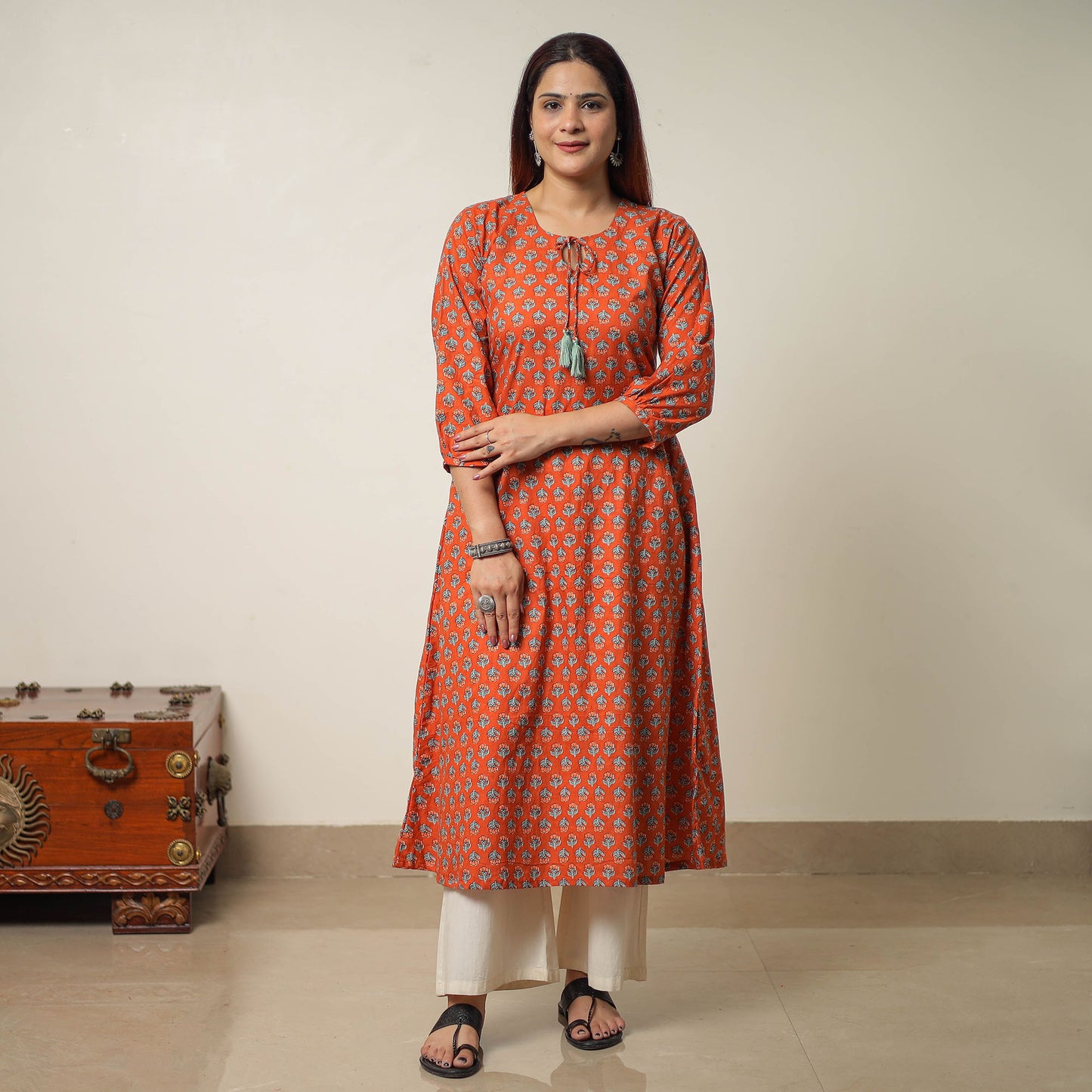 sanganeri printed kurta