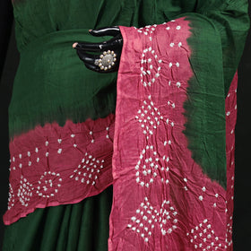 Kutch Bandhani Tie-Dye Cotton Saree 10