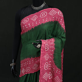 Kutch Bandhani Tie-Dye Cotton Saree 10