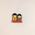 Maharashtrian Couple Handpainted Fridge Magnet 31