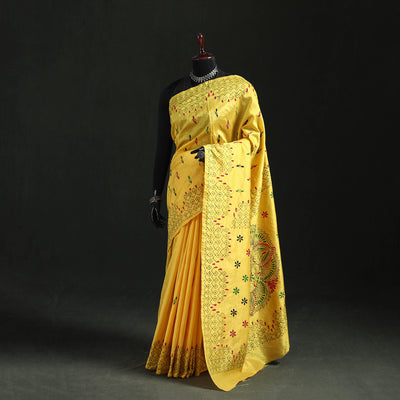 Hand Embroidered Silk Saree 56