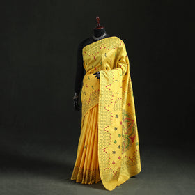 Hand Embroidered Silk Saree 56