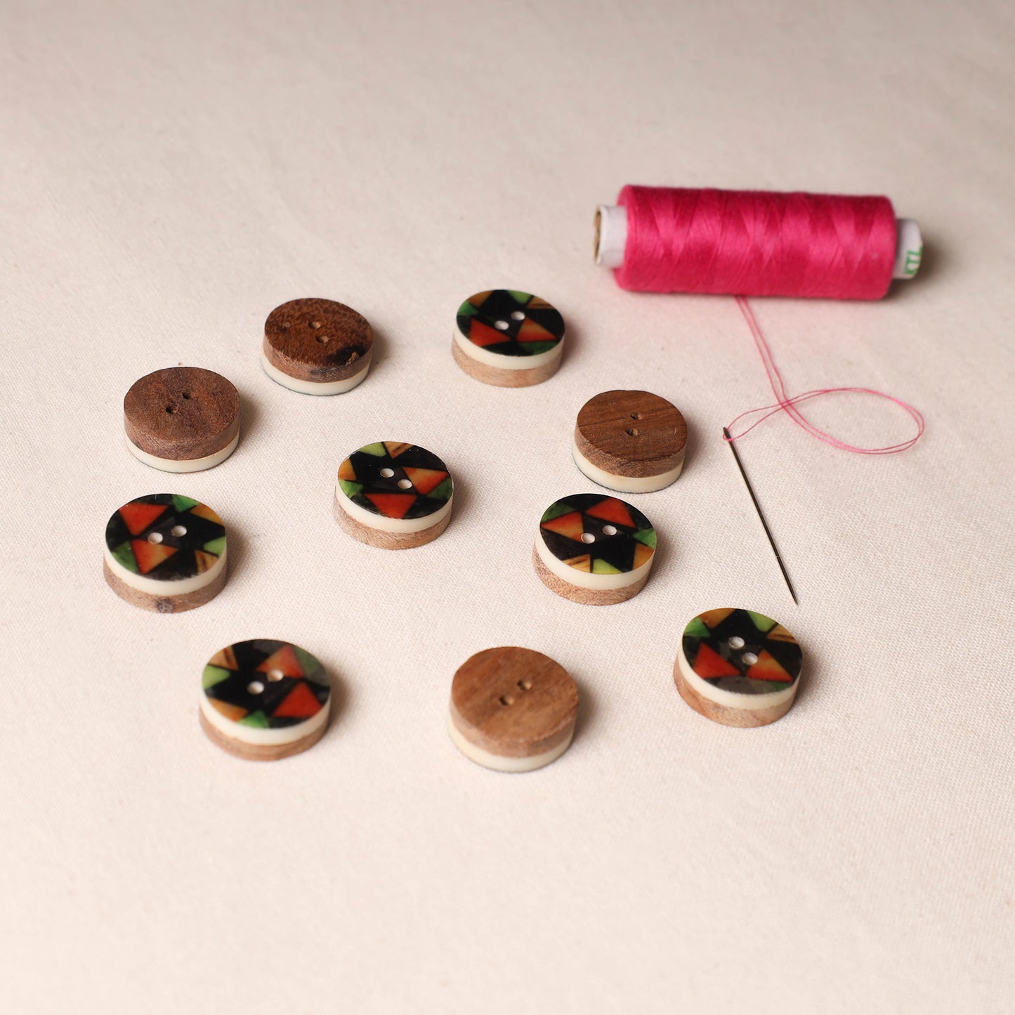 1.9cm Handmade Sambhal Clothing Button (Set of 10)