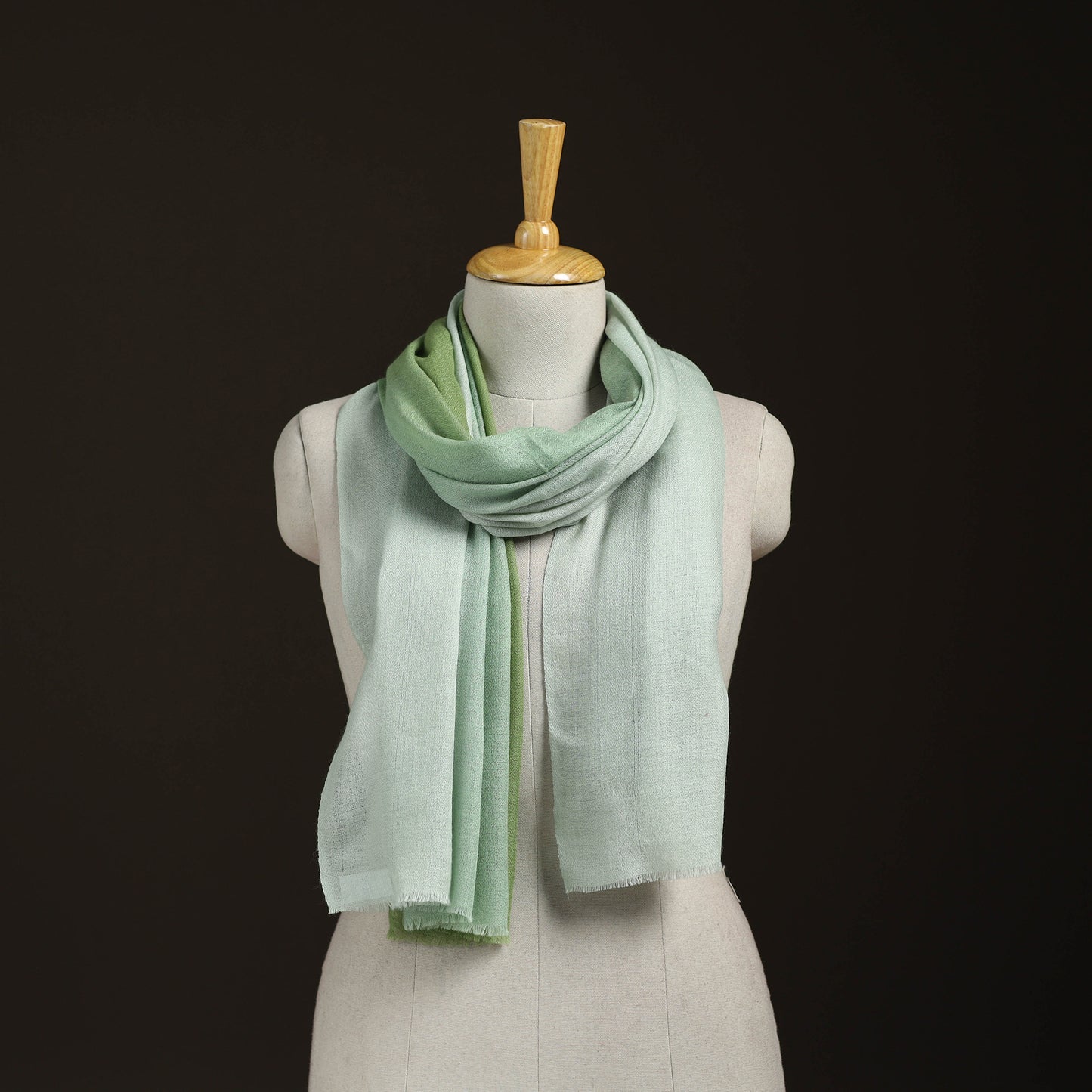 Two Shaded Diamond Weave Fine Wool Stole for Women 75