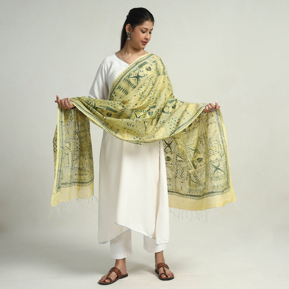 Kantha Embroidery Dupatta 