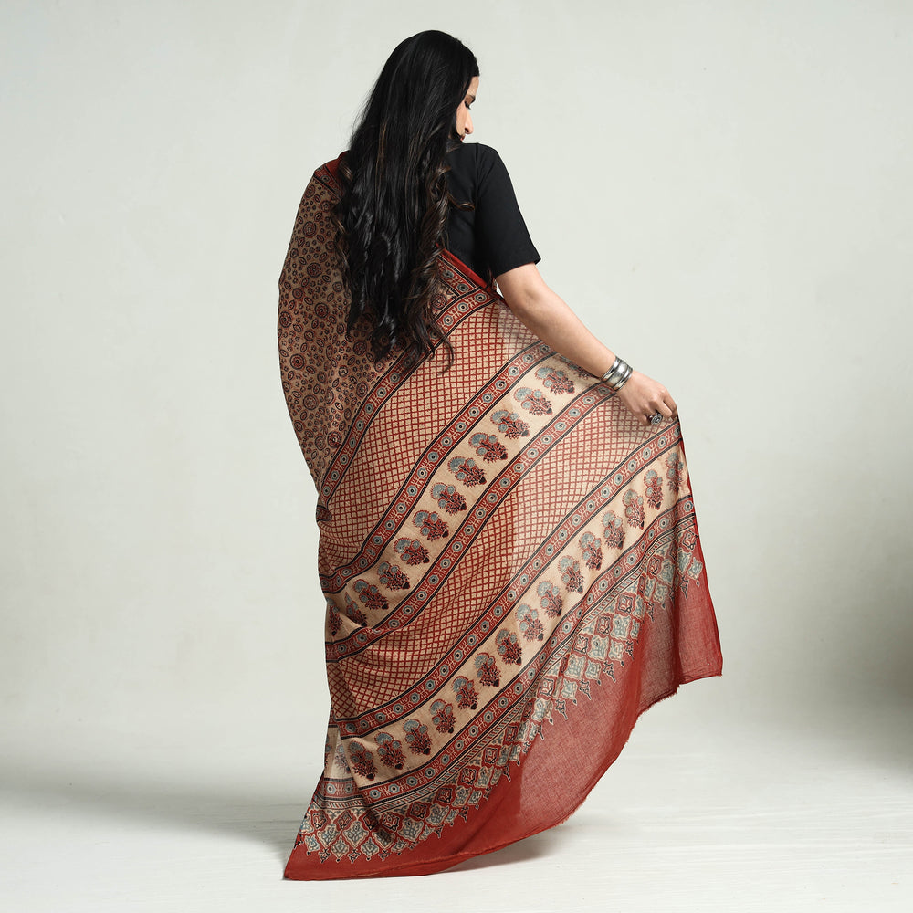 ajrakh saree