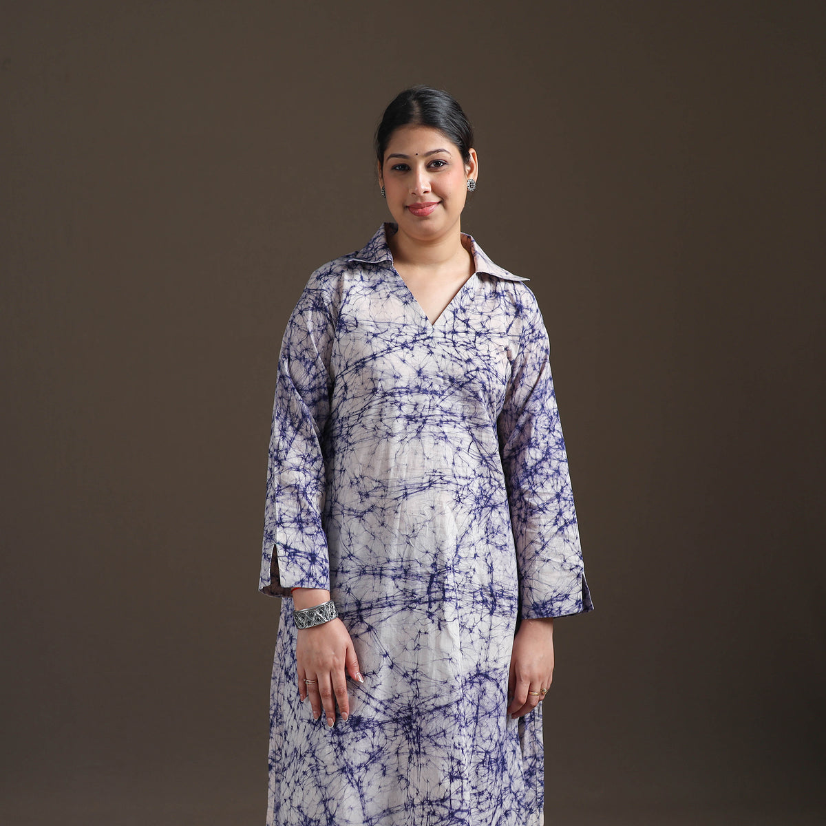 Hand Batik Print Cotton Straight Kurta with Palazzo Set for women 18