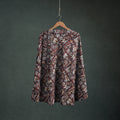 Bagru Hand Block Print Natural Dyed Cotton Wrap Around Skirt 02