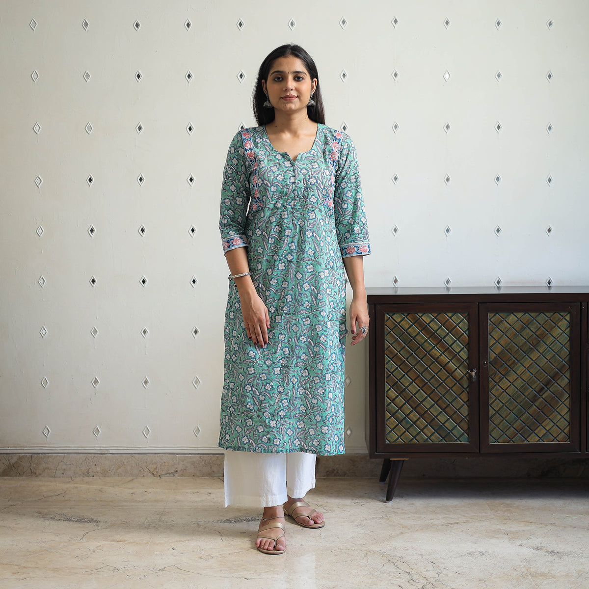 Sanganeri print Kurta