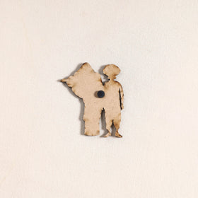 Rajasthani Couple Handpainted Fridge Magnet 35