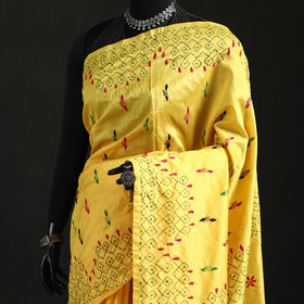 Hand Embroidered Silk Saree 56