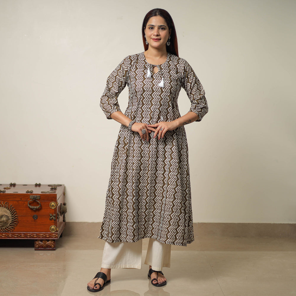 sanganeri printed kurta