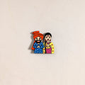 Punjabi Couple Handpainted Fridge Magnet 36